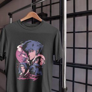 Cowboy Bebop Spike Jet Faye Space Cowboy Vintage Anime T-Shirt